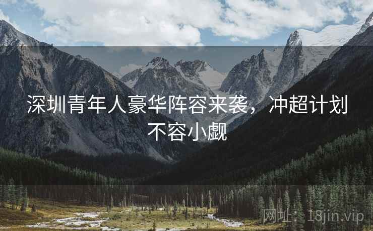 深圳青年人豪华阵容来袭，冲超计划不容小觑